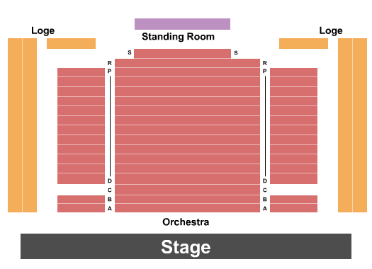 Joyce Theater Seating Chart: End Stage