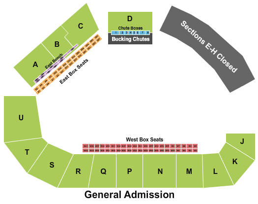 Juab County Fairgrounds Seating Chart: Racing - No E-H