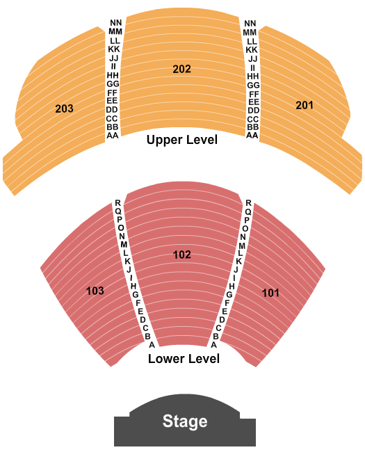 KA Theatre at MGM Grand Seating Chart: Endstage 2