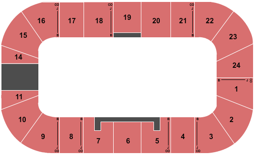KC Irving Regional Centre Seating Chart: Open Floor