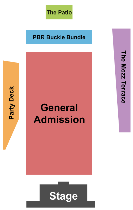 Kansas City Live! at the Power & Light District Seating Chart: GA/Mezz Terrace w/ Bundle