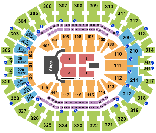 Sprint Center Seating Chart Celine Dion