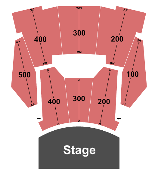 K-LOVE Center Seating Chart: Endstage