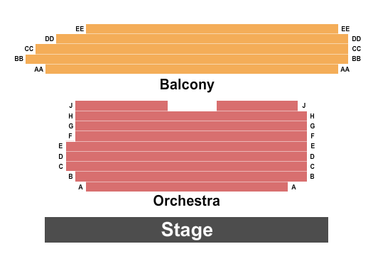 Morris K. Sirote Theatre at Alys Robinson Stephens PAC Seating Chart: Endstage