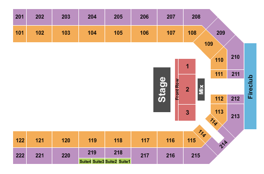 Kansas Star Event Center - Arena Seating Chart: Quarter House 2