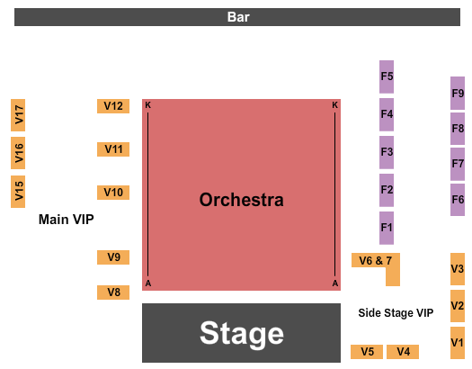 Karma DC Live Music Venue Seating Chart: Endstage