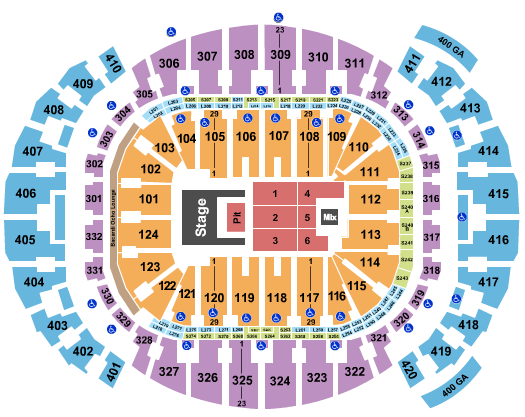 Kaseya Center Seating Chart: Doja Cat