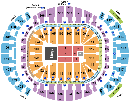 Kaseya Center Seating Chart: Endstage 10