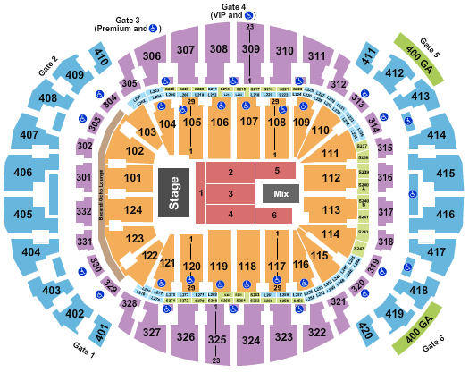Kaseya Center Seating Chart: Endstage 2