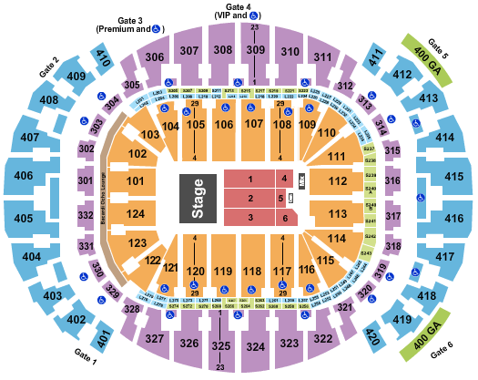 Kaseya Center Seating Chart: Endstage 5