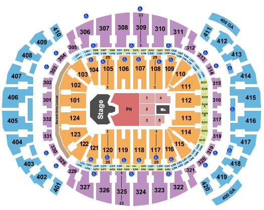 Kaseya Center Seating Chart: Ghost