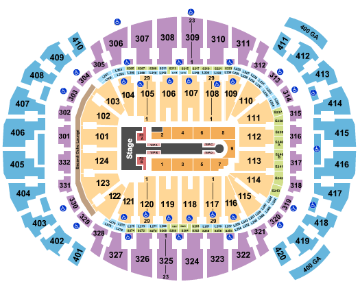 Kaseya Center Seating Chart: Jennifer Lopez 2024