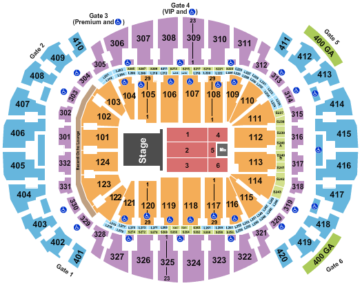 Kaseya Center Seating Chart: Jingle Ball