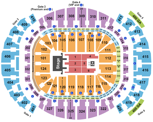 Kaseya Center Seating Chart: Mana