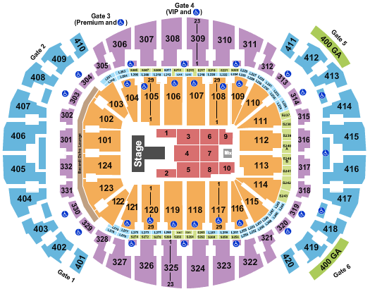 Kaseya Center Seating Chart: Maverick City Music