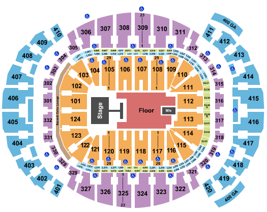 Kaseya Center Seating Chart: Mora