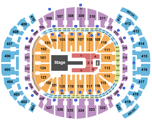 Kaseya Center Seating Chart: Shakira