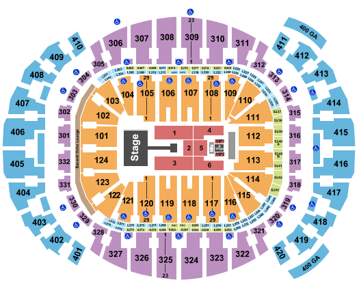 Kaseya Center Seating Chart: Summer Walker