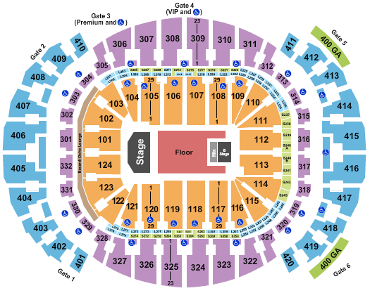 Kaseya Center Seating Chart: Tyler The Creator