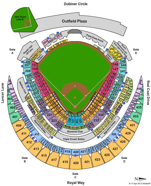 Kauffman Stadium Seating Chart