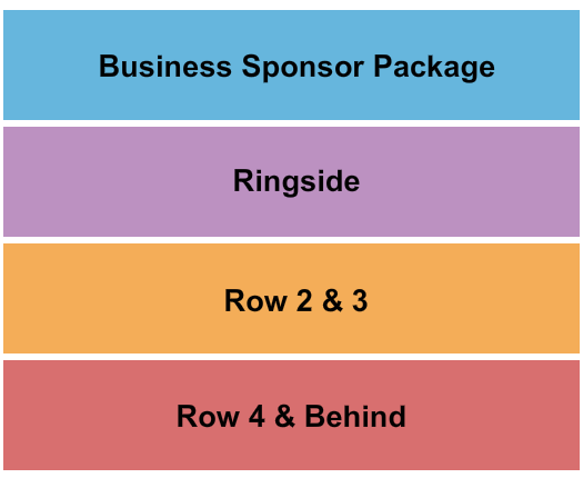 Kaufman Civic Center Seating Chart: Ringside / Rows
