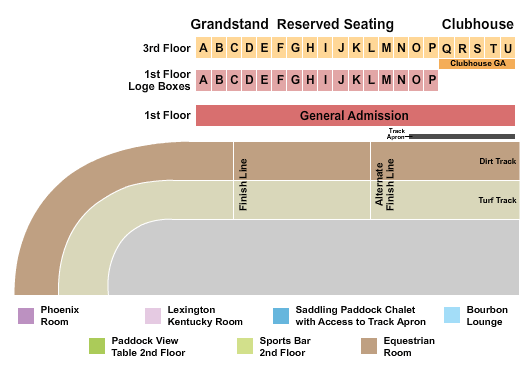 Keeneland Seating Chart