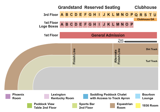 Keeneland Seating Chart: Racing