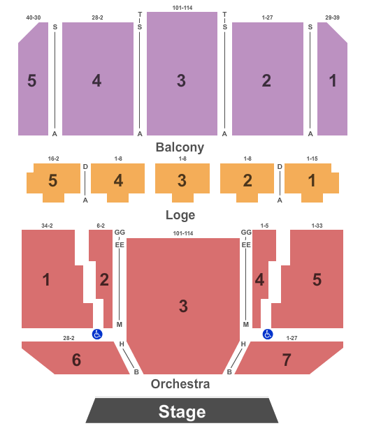 Keith Albee Theater Seating Chart