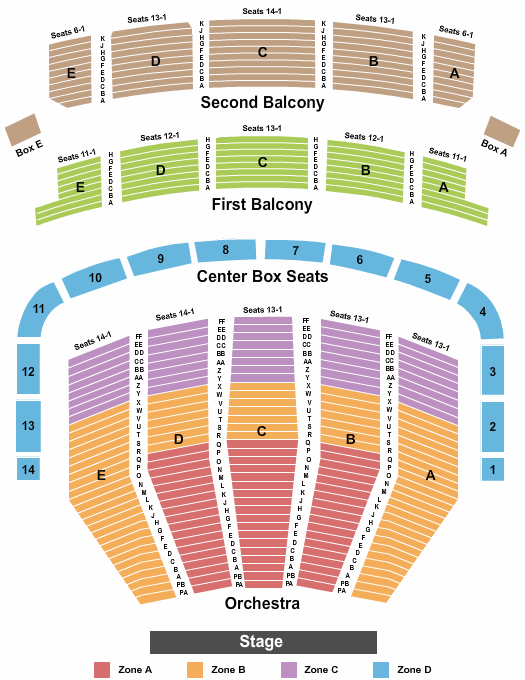 Keller Auditorium Seating Chart