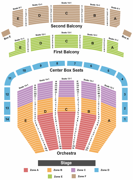Keller Auditorium Seating Chart