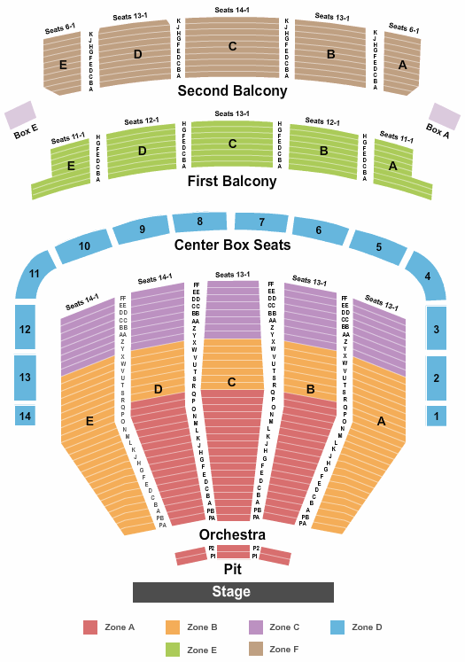 Keller Auditorium Seating Chart