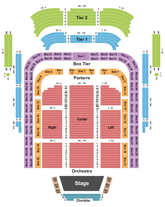 Kennedy Center Concert Hall Seating Chart