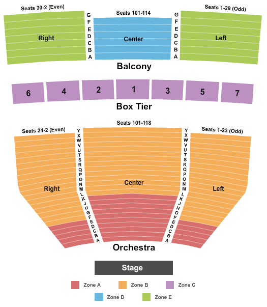 Kennedy Center Eisenhower Theater Seating Chart