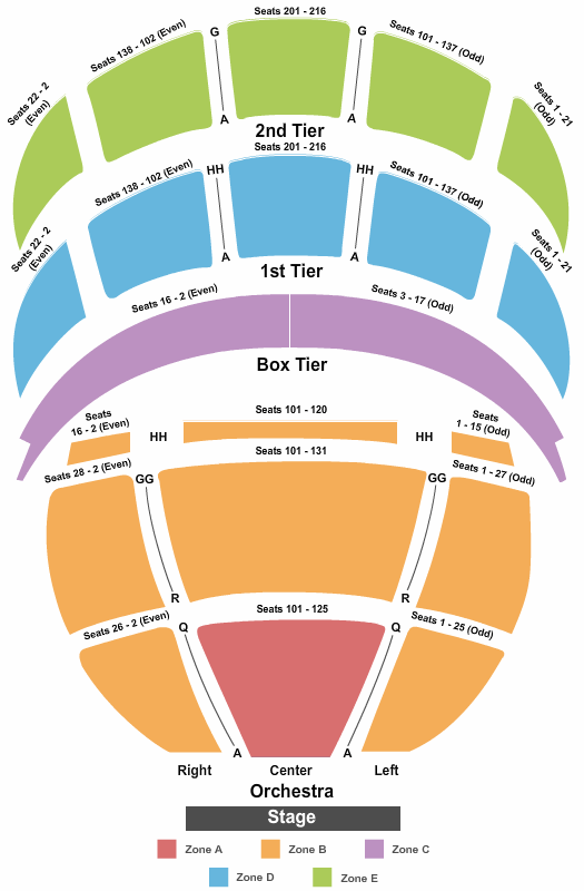Terrace Theater Seating Chart Kennedy Center