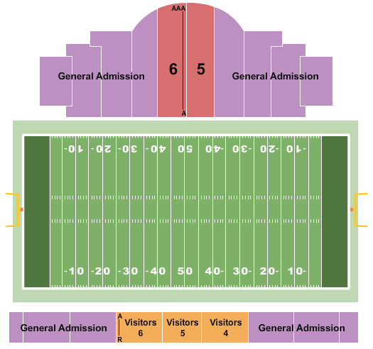 Kerr Stadium Map