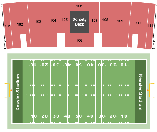Kessler Stadium Seating Chart