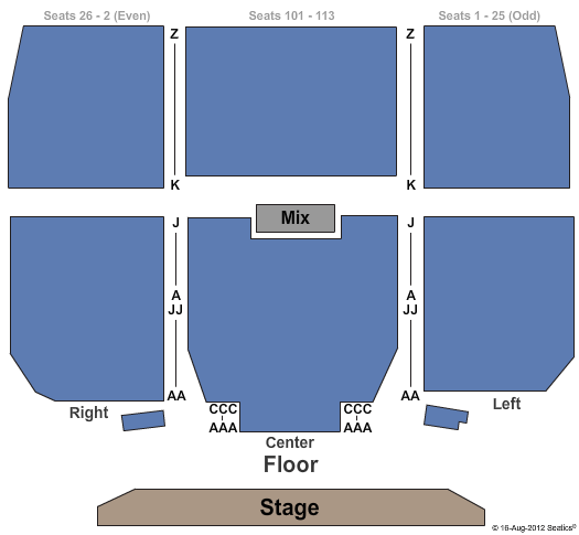 Keswick Theatre Seating Chart