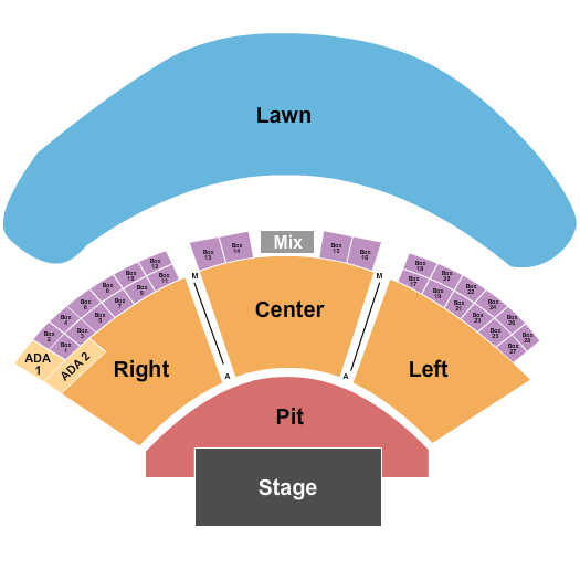 KettleHouse Amphitheater Seating Chart: End Stage 2
