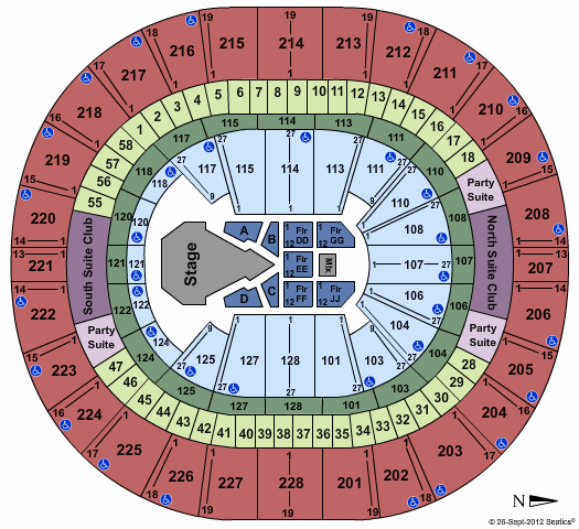 Key Arena Seating Chart
