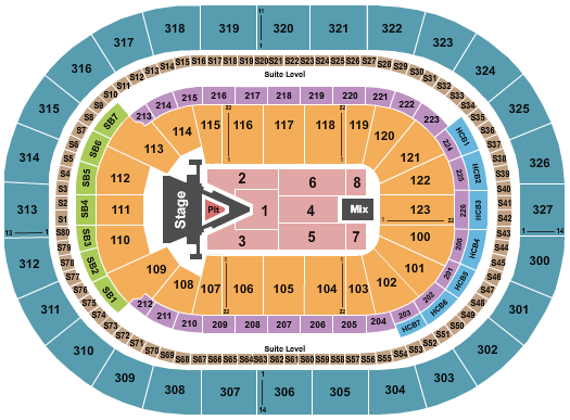 KeyBank Center Seating Chart: Aerosmith