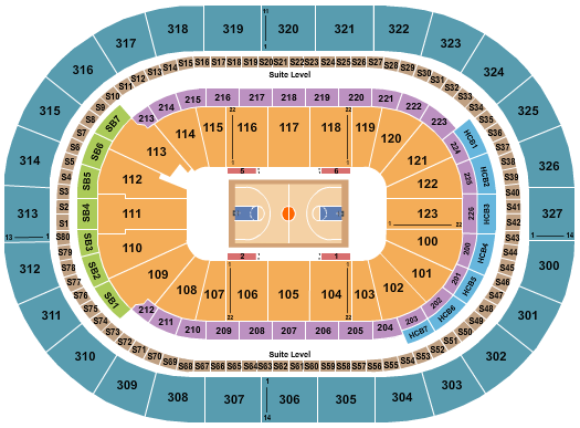 KeyBank Center Seating Chart: Basketball - NCAA