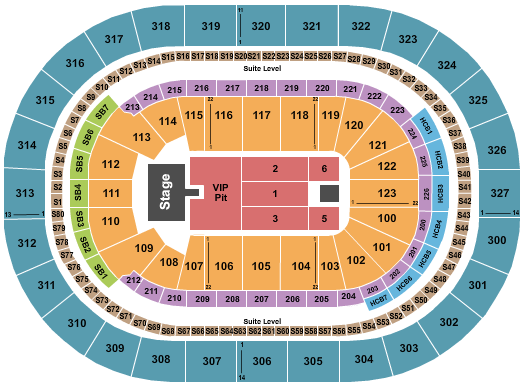 KeyBank Center Seating Chart: Cody Johnson