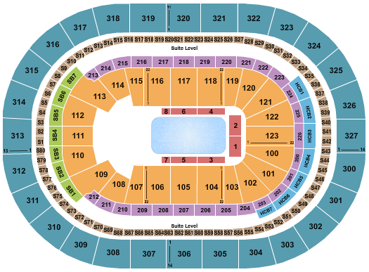 KeyBank Center Seating Chart: Disney On Ice