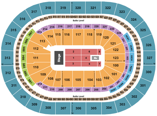 KeyBank Center Seating Chart: Endstage 3