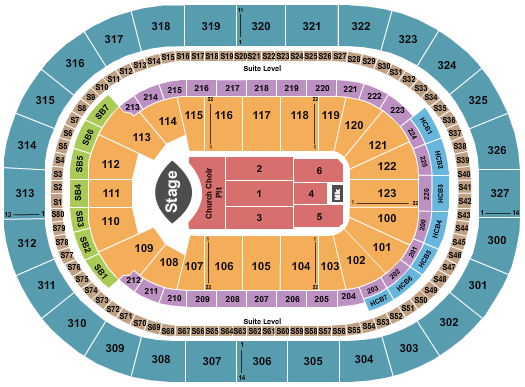 KeyBank Center Seating Chart: Eric Church