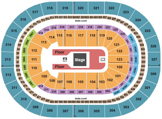 KeyBank Center Seating Chart: Forrest Frank