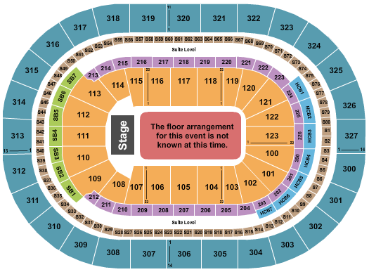 KeyBank Center Seating Chart: Generic Floor