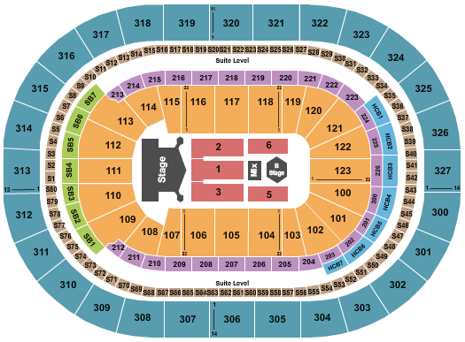 Tyson Event Center Seating Chart