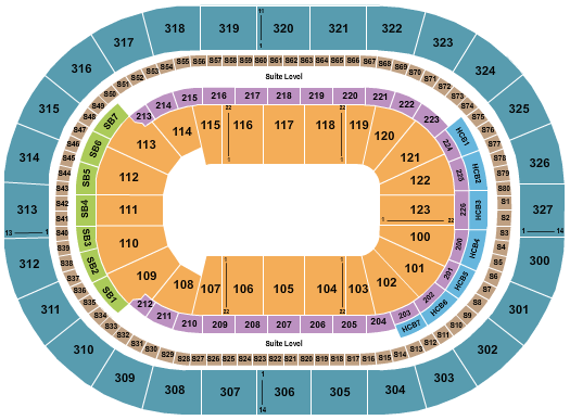 KeyBank Center Seating Chart: Monster Jam