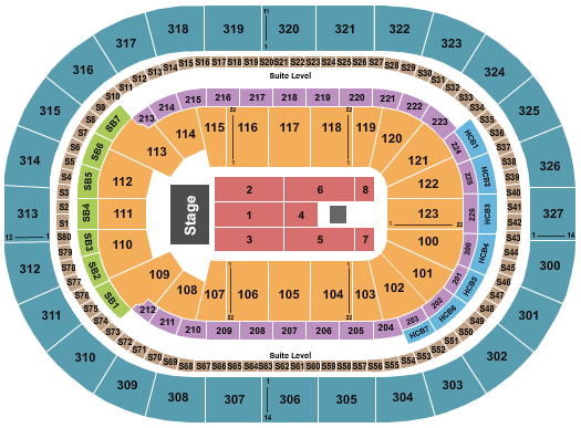 KeyBank Center Seating Chart: Pentatonix